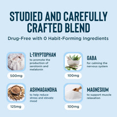 Relaxium ingredients include melatonin and magnesium glycinate for relaxation