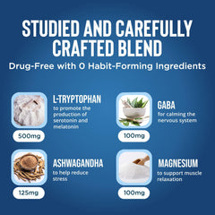 Relaxium Sleep Aid label highlights 5 mg melatonin and blend.