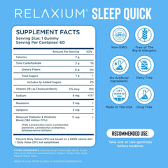 Close-up of Relaxium Sleep Quick Gummies Lemon flavor