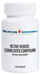 Front view of Relentless Improvement AHCC Immune Support 120ct bottle