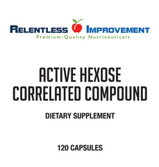 Product label for Relentless Improvement AHCC Immune Support Mushroom Blend
