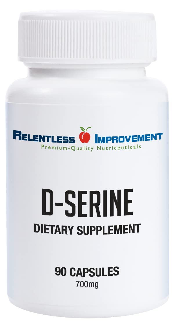 Relentless Improvement D-Serine bottle with VegeCaps