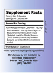 Graphic showing potent polysaccharide content (>50%) and acetylated alpha-glucan (>25%)