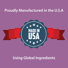 Made in USA GMP facility and third-party testing badge