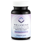 Bottle of Relumins Advance White Glutathione Complex with 60 vegetarian capsules