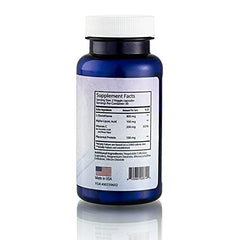 Relumins capsule bottle with packaging close-up