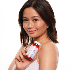 Glowing skin hydration and antioxidant support imagery