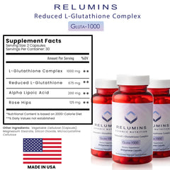 Relumins Gluta 1000 label close-up