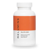 Fruit punch flavor Relumins Gluta 500 chewable tablet close-up