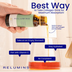 Relumins hyaluronic droplet texture close-up demonstrating hydration boost