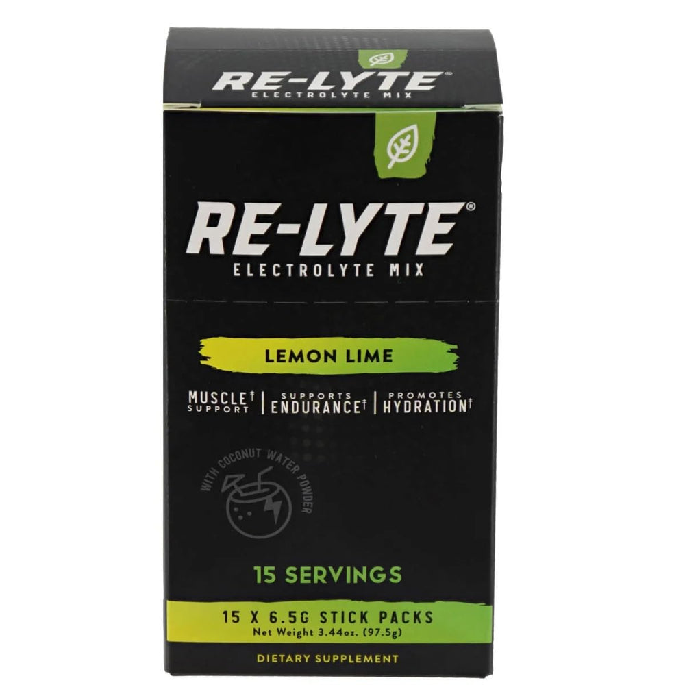 REL YTE Re-Lyte Lemon Lime packet close-up for quick on-the-go hydration