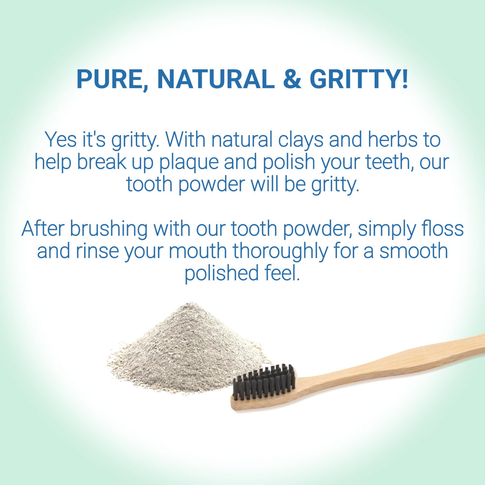 Lifestyle scene of organic oral care product on countertop