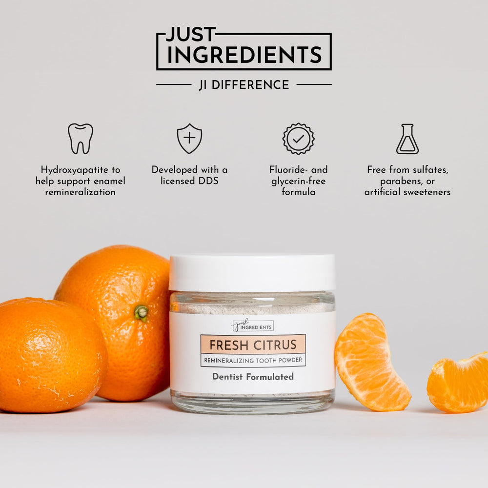 Remineralizing tooth powder – Fresh Citrus formula