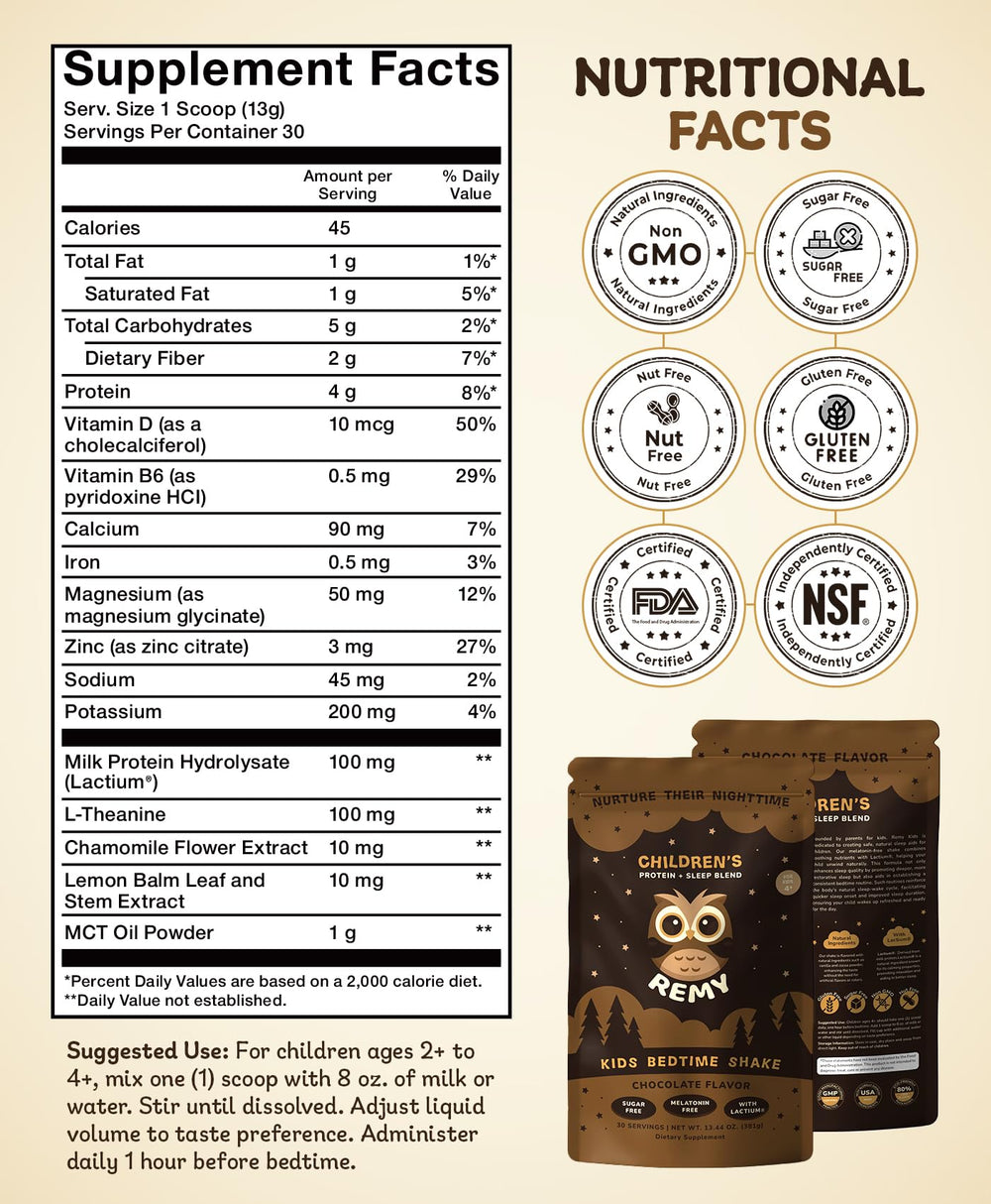 Serving size with 4g protein and 45 calories