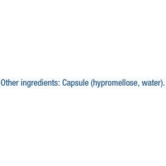 60 vegetarian capsules; gluten-free, dairy-free and soy-free.