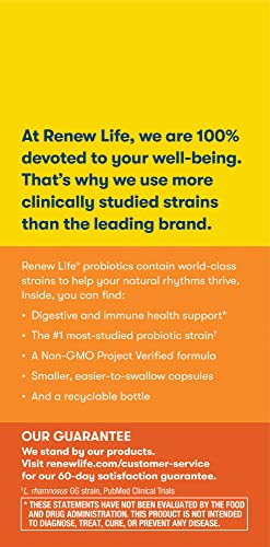 Statement of 12 clinically tested strains on packaging