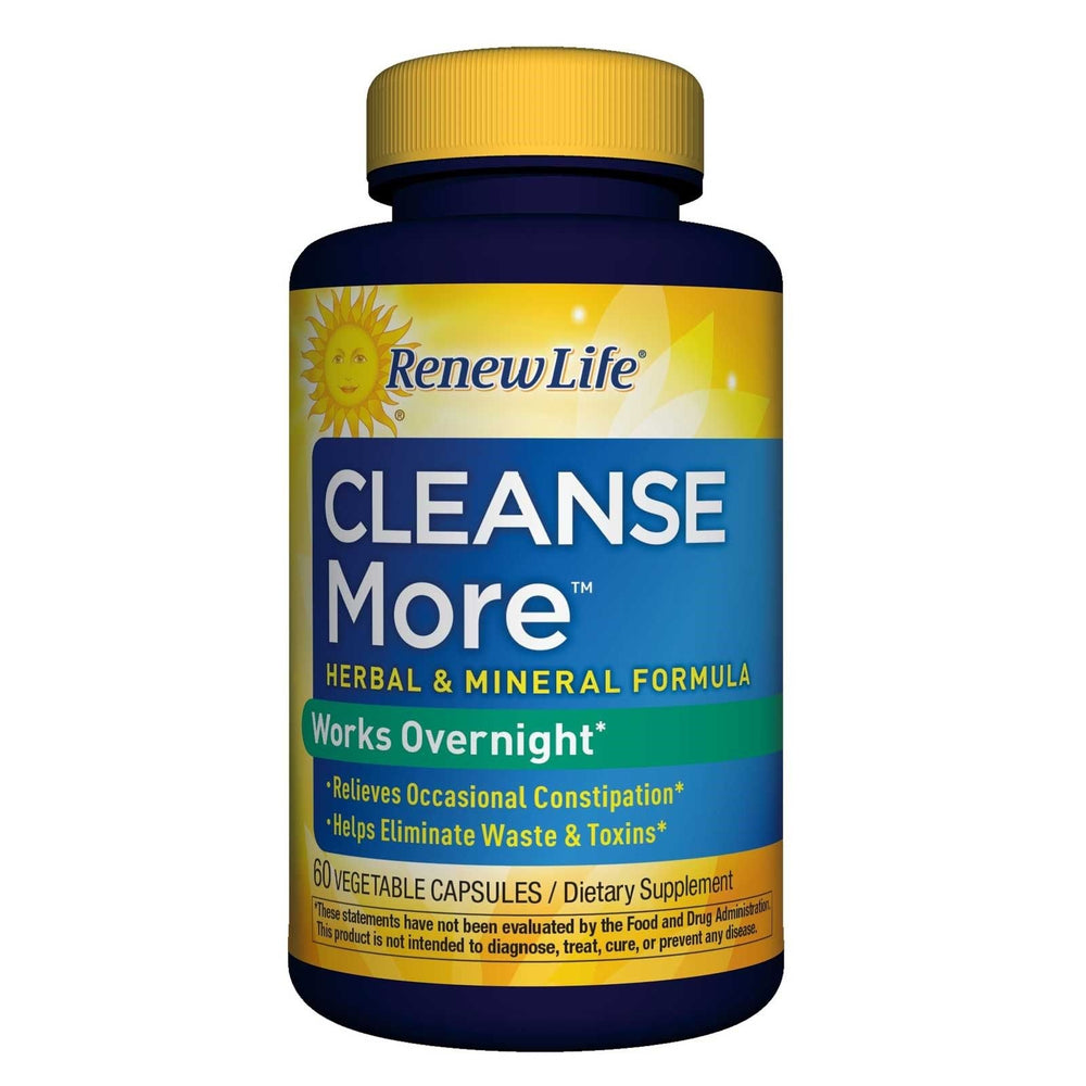 Renew Life DigestMore bottle with 60 vegan capsules for daily digestive support