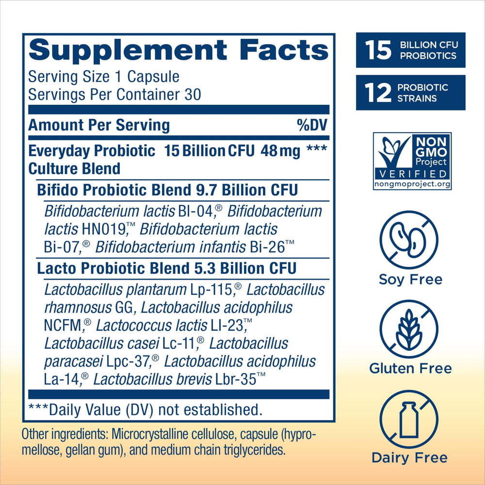 Dairy-free, soy-free, gluten-free notes on packaging