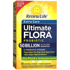 Close-up of Ultimate Flora 50B probiotic capsules