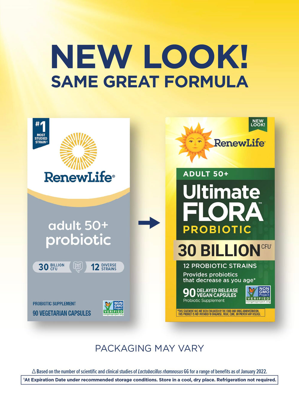 Probiotic capsule showing 12 clinically tested strains