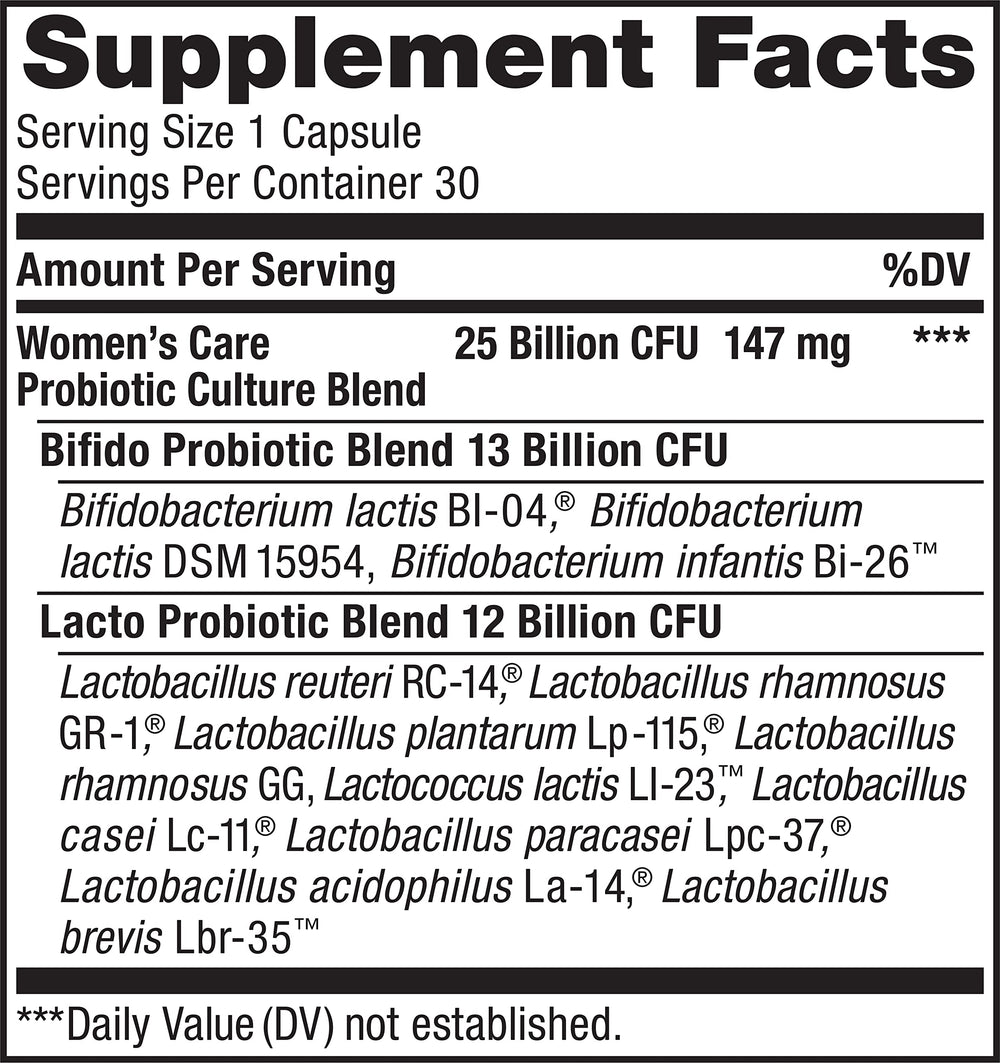 Graphic showing 12 probiotic strains
