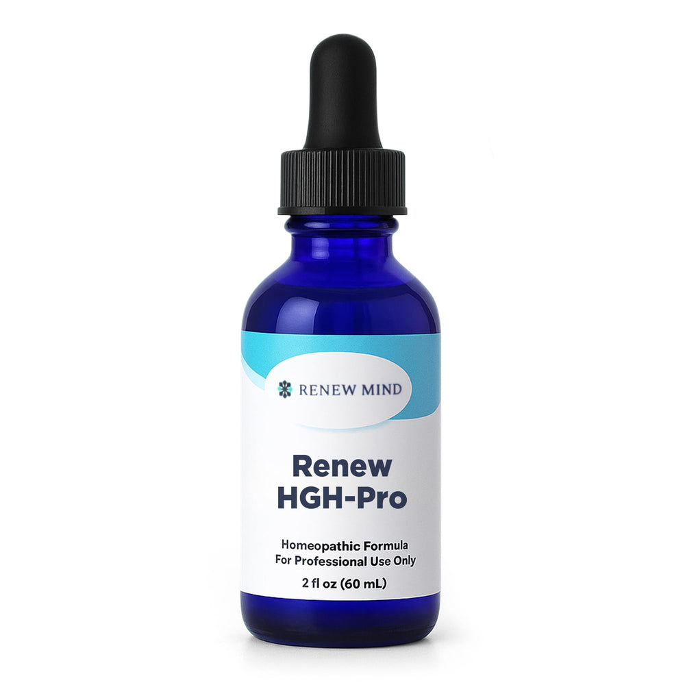 RENEW MIND Renew HGH Pro bottle for daily energy support and vitality.