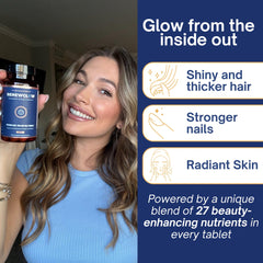 MSM and vitamin C illustration representing Renewglow ingredients