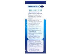 Label showing disinfecting and cleaning capabilities of Renu Advanced Formula