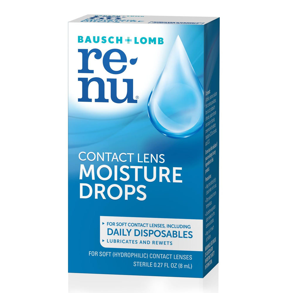 Magnified view highlighting POVIDONE in Renu MultiPlus eye drops