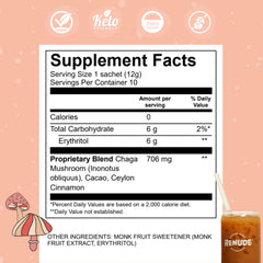 Chagaccino antioxidant blend with energy and immune support