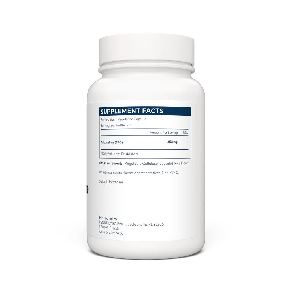 Ingredients panel and bottle packaging