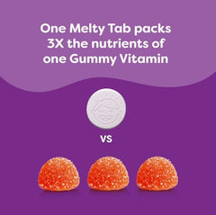 Melty vitamin tabs dissolving in water