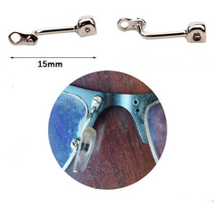 Repair parts kit for eyewear showing nose pads arm and nose pads