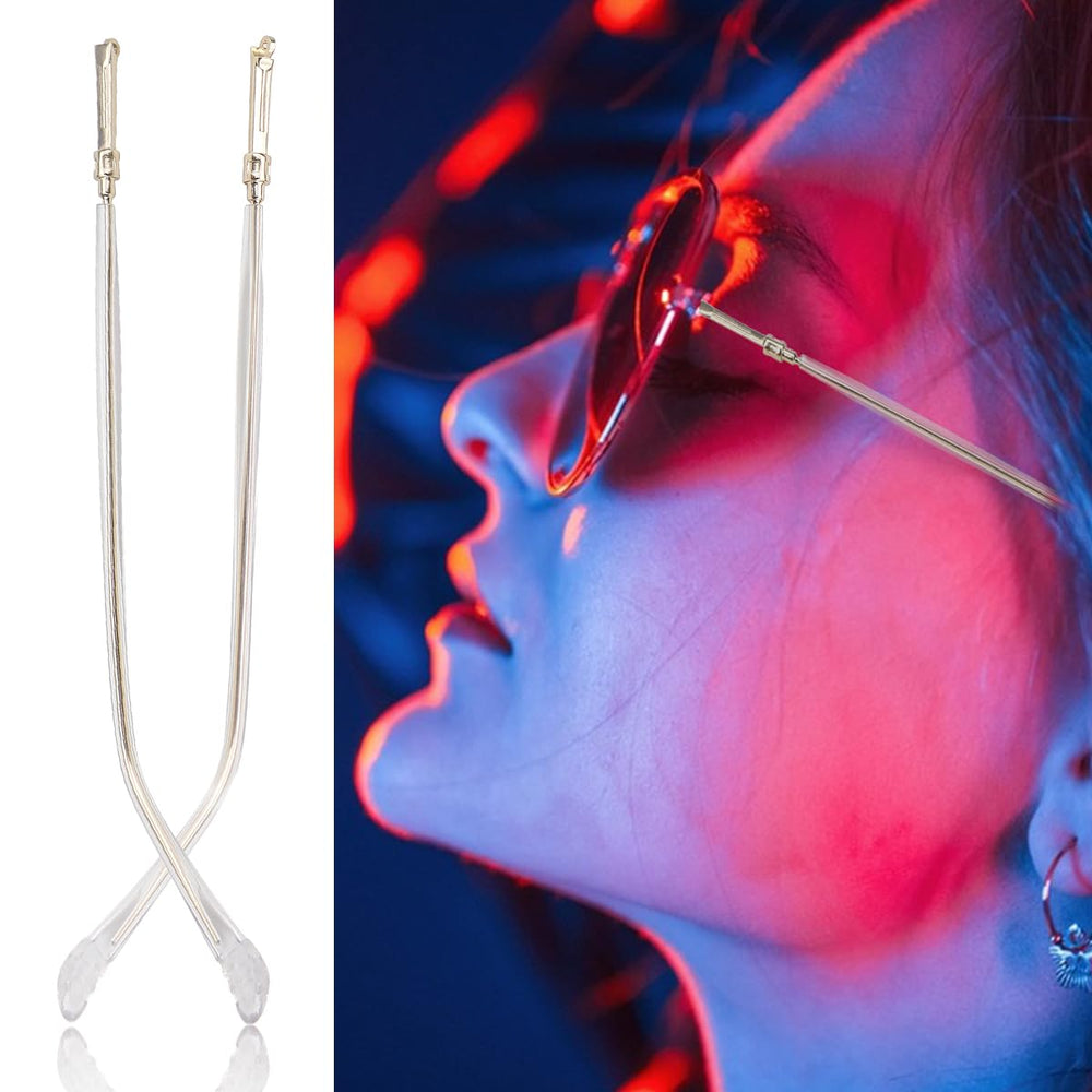 Replacement arm shown for repairing and decorating glasses