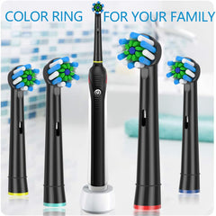 Denser middle bristles for efficient polishing and cleaning between teeth