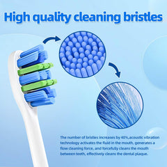 Indicator bristles on Philips Sonicare compatible brush head