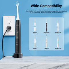 Charger dock compatible with Philips Sonicare Protective Clean 5100/5300/6500 series