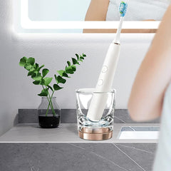 Compatible replacement charger base and glass cup for Philips SoniCare 9300/9500/9700 series