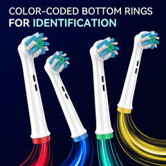 Rounded bristle tips for gum protection