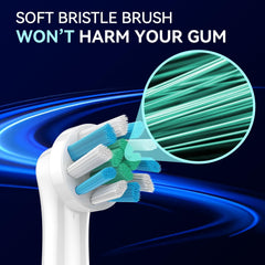 Wear indicator bristles on replacement head