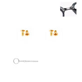Gold stainless steel hinge screws for sunglasses