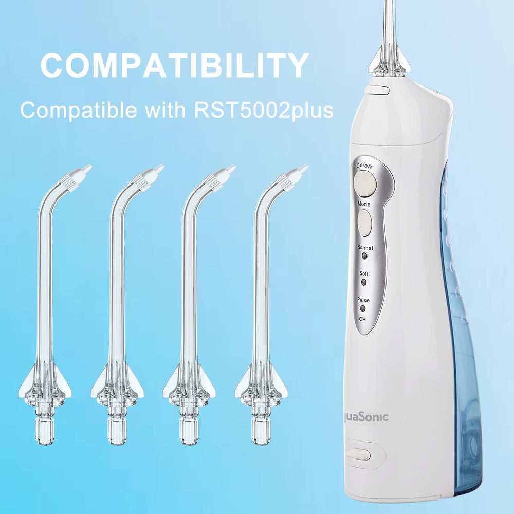 Soft rubber periodontal tip for gentle gumline rinsing