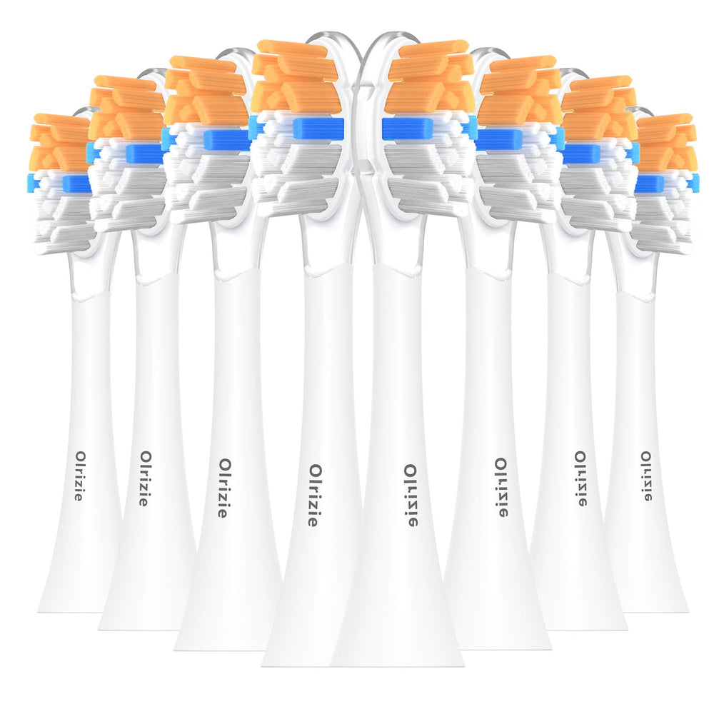 Eight-pack replacement toothbrush heads for Philips Sonicare