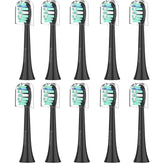 Black Philips Sonicare replacement toothbrush heads 10-pack
