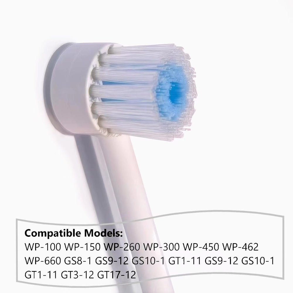 Assorted Waterpik replacement heads for WP-series packaging