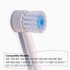 Assorted Waterpik replacement heads for WP-series packaging