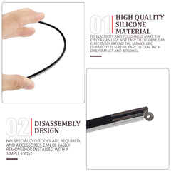 Screws and washers for eyewear replacement temples