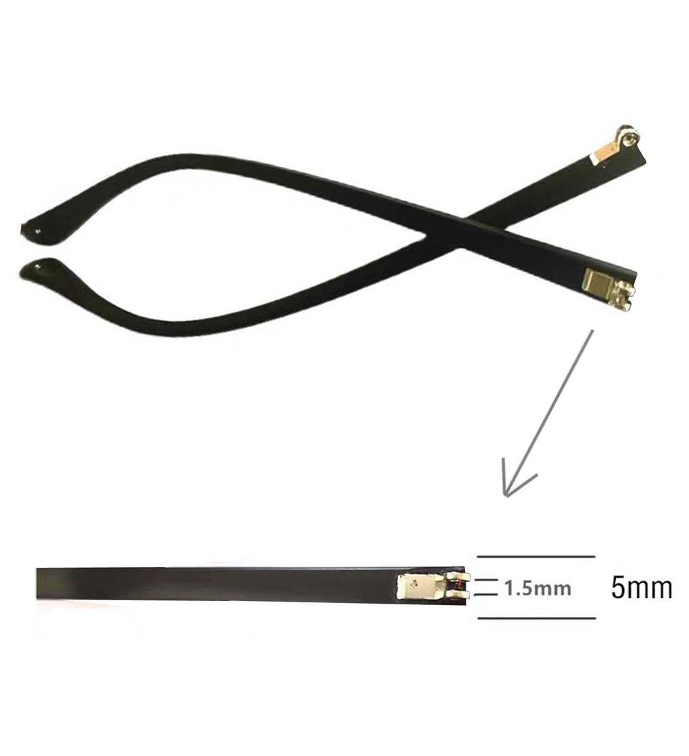 Contents of replacement temple arms kit including screws and screwdriver