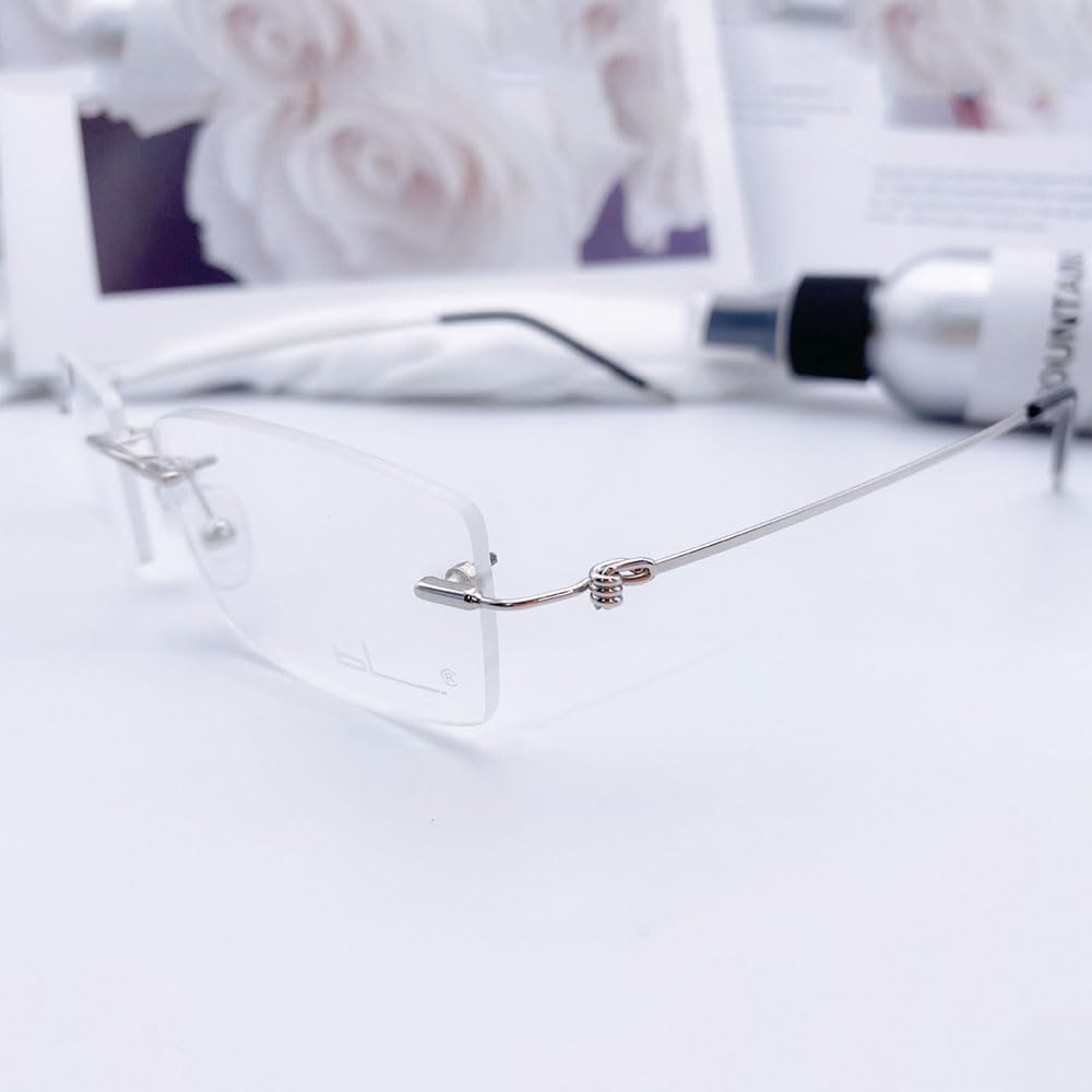 Nose bridge and screws included for rimless glasses