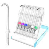 Tip storage case holding up to 6 Waterpik implant denture tips